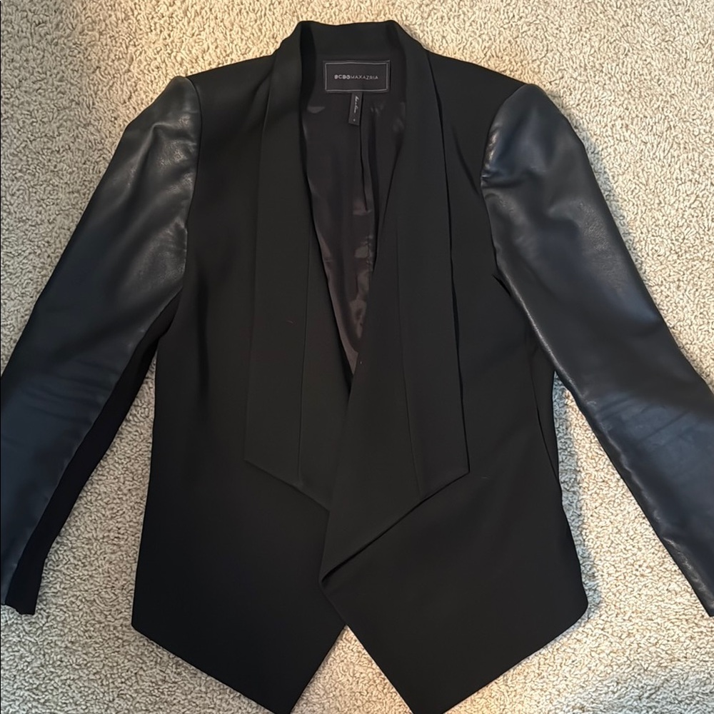 BCBGMaxAzria Black Blazer with Asymmetrical Closure